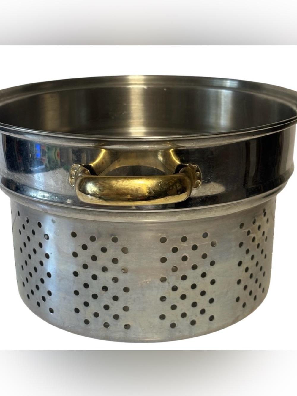 VTG Command performance gold 1998 cookware stainless steel steamer strainer EUC